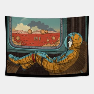 Astronaut on Mars Tapestry