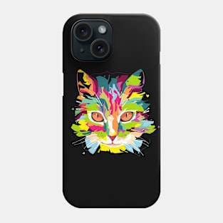 Cool pop art cat Phone Case