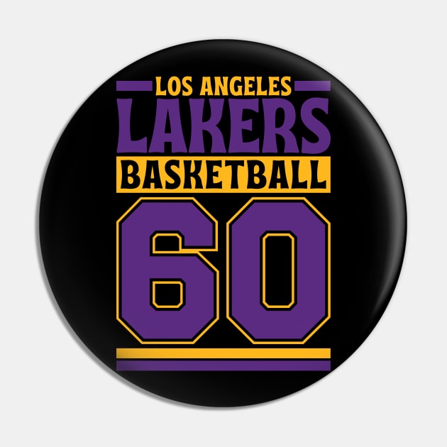 Los Angeles Lakers 1960 Basketball Limited Edition Pin by Astronaut.co