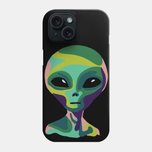 Pop Art Alien Portrait Phone Case