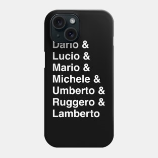 Italian Horror Directors 2 Phone Case