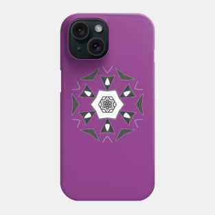 4C Unique Black White Abstract Mandala Phone Case