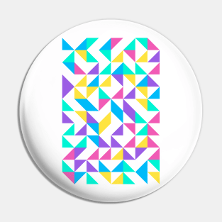 Trendy Geometric Colourful Triangle Pattern Pin