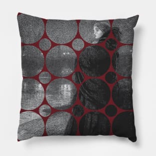 Minimalist "Bridge of Sighs" divided into Circles Pillow