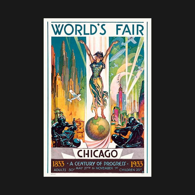World's Fair Chicago USA 1933 Vintage Poster by vintagetreasure
