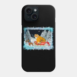 Christmas Tiger Delivery Mission for Secret Santa / Year of the Tiger /New Year 2022/ Tiger 2022 Phone Case