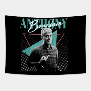 Anthony Bourdain 80s Aesthetic Fans Gifts Tapestry