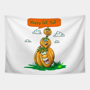 Pumpkins Pumpkins Pumpkins Happy fall yall Halloween and Thanksgiving Gift Tapestry