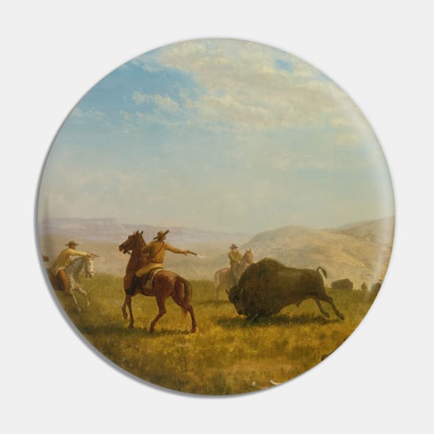 The Wild West by Albert Bierstadt Pin by Classic Art Stall