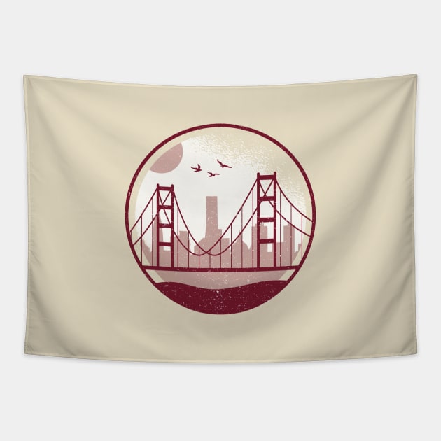 Golden Gate Bridge Tapestry by LR_Collections