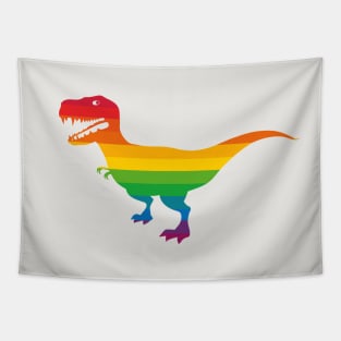 T-rex - rainbow Tapestry