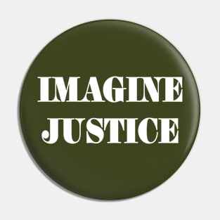 IMAGINE JUSTICE - White - Back Pin