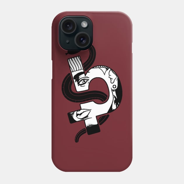 BlackBear Face Logo Phone Case by traffordpellsgraphics