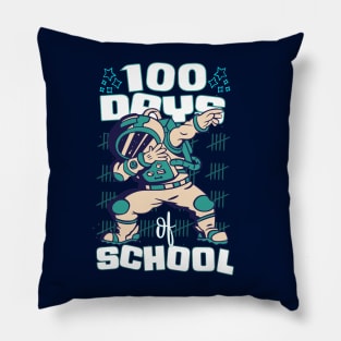 100 Days of school featuring an Astronaut Dabbing #2 Pillow