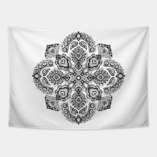 Pattern in Black & White Tapestry