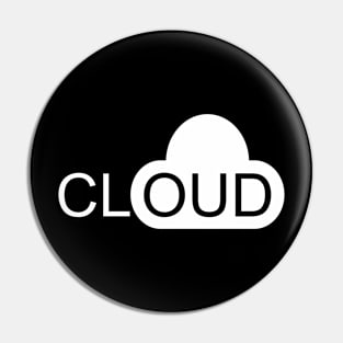 Cloud Wordmark Pin