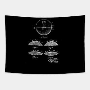 Bowling Ball Vintage Patent Drawing Tapestry