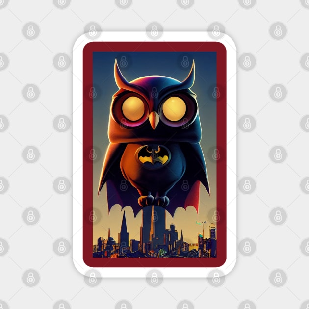 Owl Batman Magnet by orange-teal
