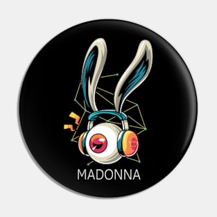 Listening Madonna Pin