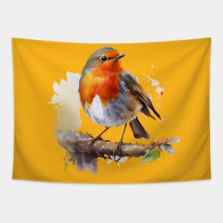 Robin Bird Watercolor 5.0 Tapestry