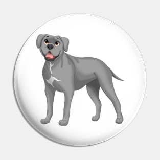 Gray Cane Corso Dog Pin