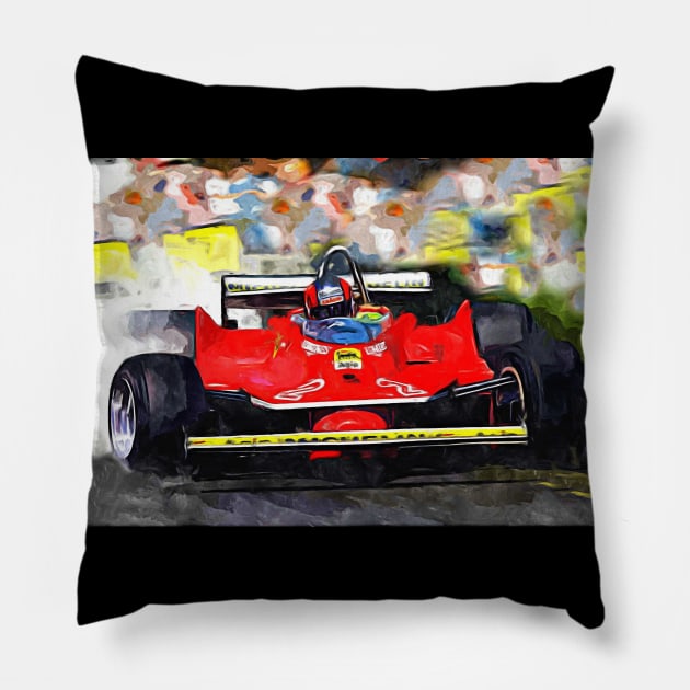 Remember Gilles Villeneuve Pillow by DeVerviers