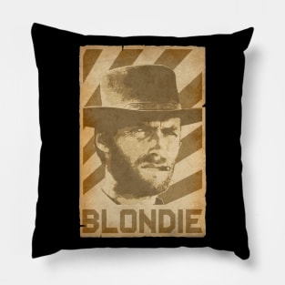 Clint Eastwood Blondie Retro Propaganda Pillow