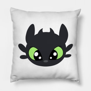 Toothless head, night fury, how to train your dragon, Httyd fanart Pillow