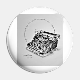 Typewriter (with circle) Pin