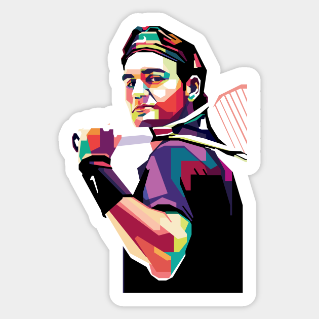 Roger Federer Pop Art Roger Federer Sticker Teepublic Au
