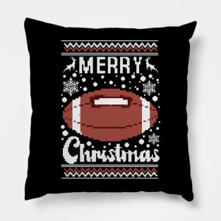 Merry Christmas football Pillow