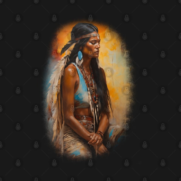 Native Woman prayer by Elijah101