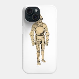 Protective metal armor of a medieval fighter Phone Case