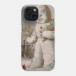 Creepy Snowboy Feeds Poison Berries to a Bird Phone Case