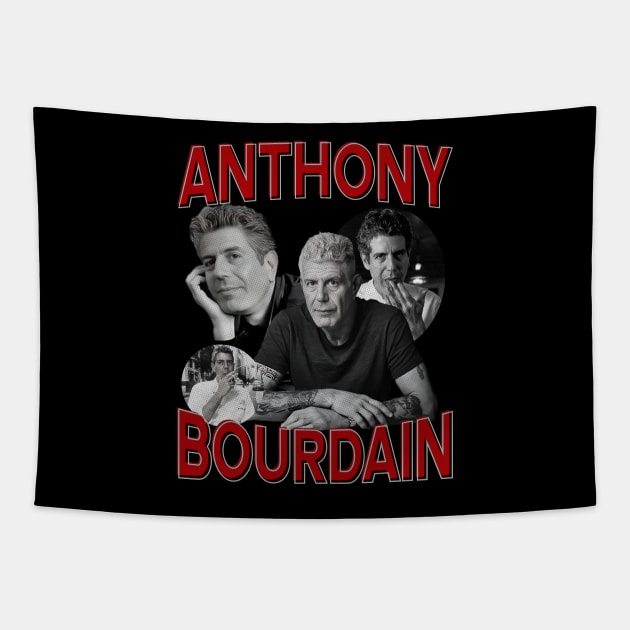 Anthony Bourdain Chef Legend Tapestry by Indiecate