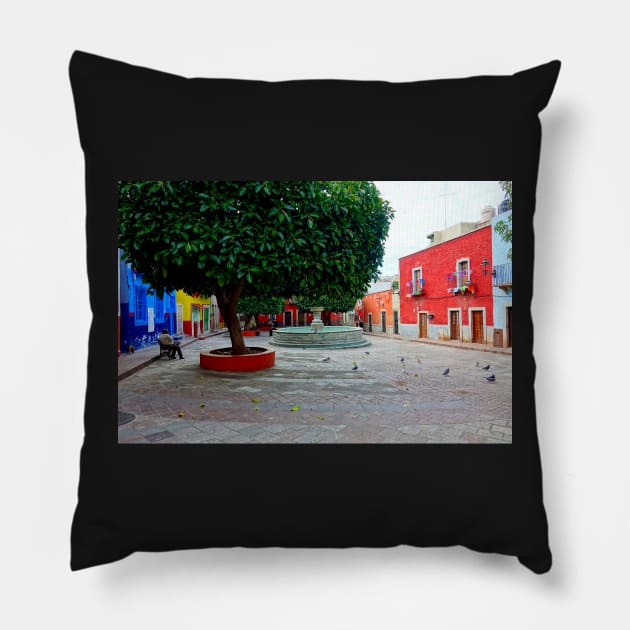 Jolie place à Guanajuato Pillow by franck380