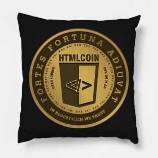 HTMLCOIN (HTML) Cryptocurrency Pillow