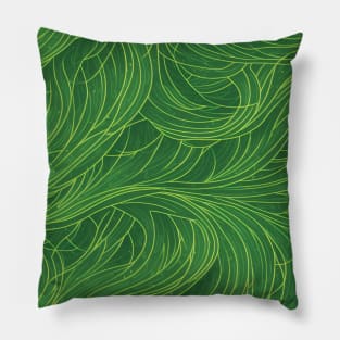 Emerald Entanglement for Modern Aesthetic Pillow