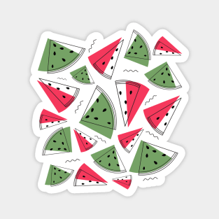 Cute Abstract Watermelon Pattern Magnet