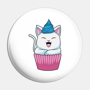 Cat Eating Muffin Pin