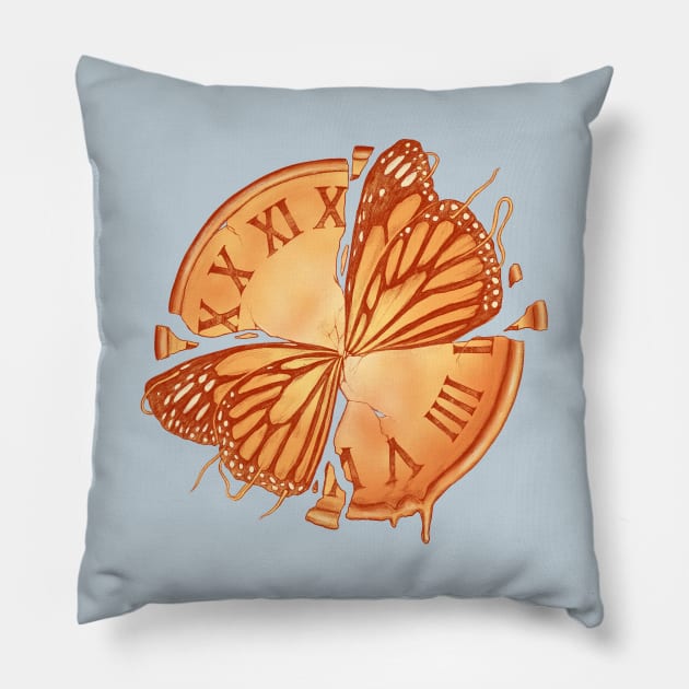 Memory Embodies Time Pillow by normanduenas