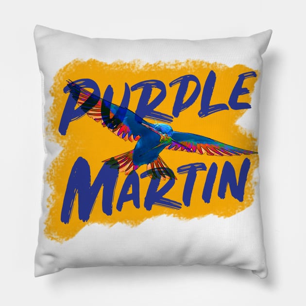 Purple Martin Pillow by Ripples of Time
