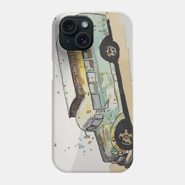 Old camper bus Phone Case by WelshDesigns