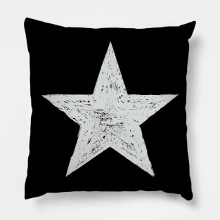 White Star (Grunge) Pillow