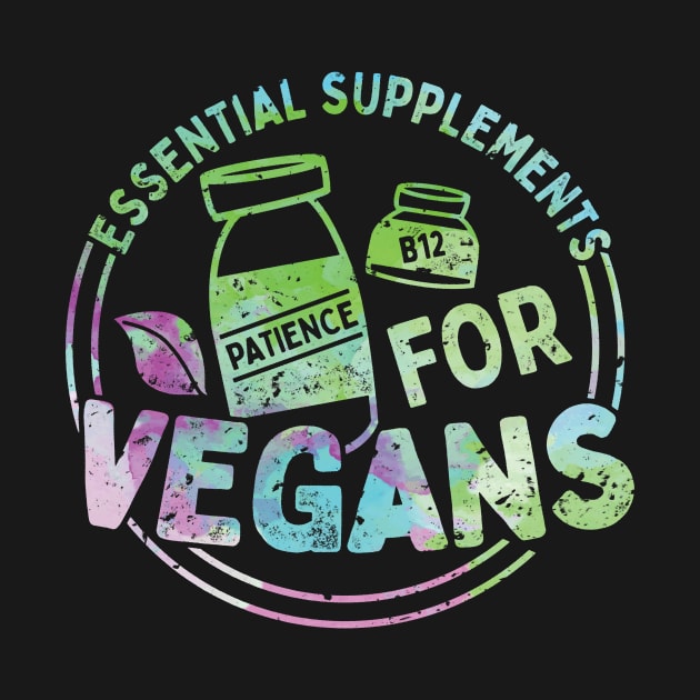 Supplements Vegans Funny Vegan Gift by Giggias