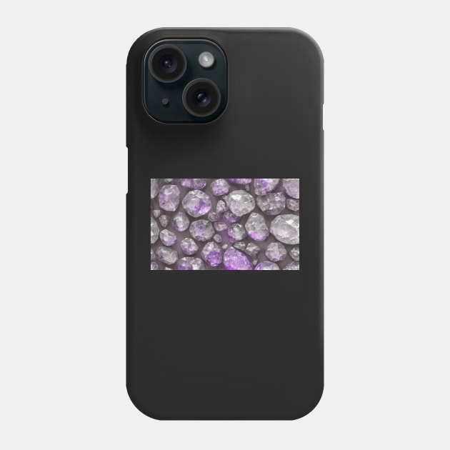 Seamless Amethyst Texture II Phone Case by newdreamsss