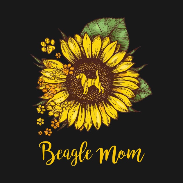 SUNFLOWER BEAGLE MOM by gotravele store