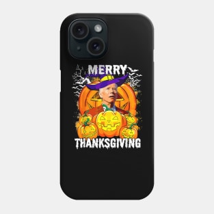 Merry Thanksgiving Joe Biden Halloween Pumpkin Spooky Season Phone Case