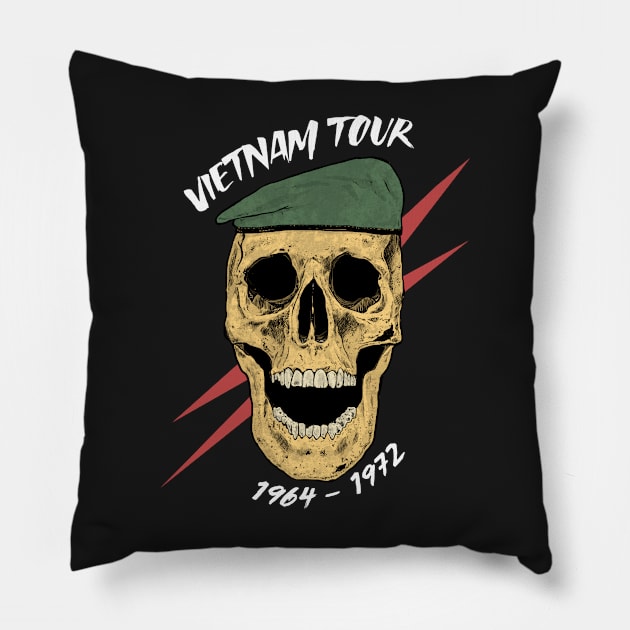 VIETNAM TOUR MACV SOG Pillow by Cataraga