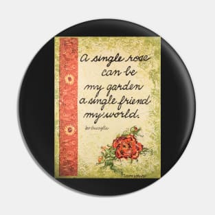 A Single Rose Pin